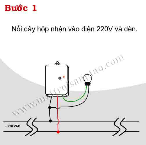 Công tắc ĐKTX 1 kênh RF h2