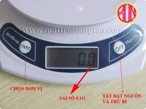 Cân điện tử 3kg/0,1g