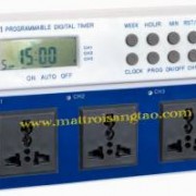 Ổ cắm hẹn giờ lập trình điện tử 3in1