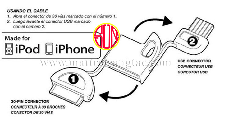 Móc khóa sạc iPhone, iPad, iPod h8