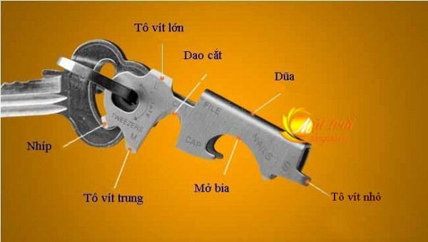 Móc khóa đa năng ôm chìa khóa Keytool EDC 8in1_4