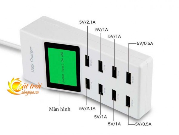 Ổ CẮM SẠC USB 8 CỔNG YC-CDA6_4