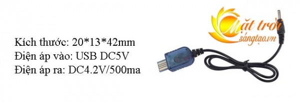 Cap USB sac pin 3.7V_3